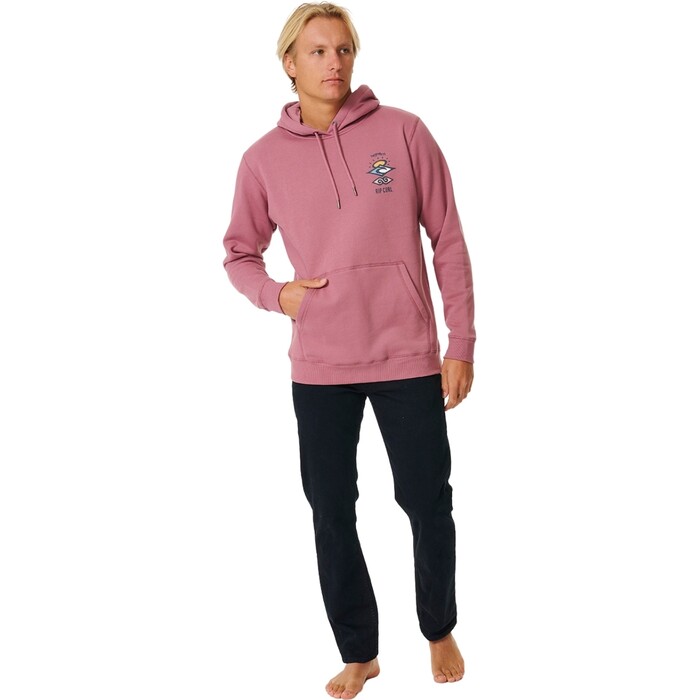 2024 Rip Curl Hombres Icono De Bsqueda Con Capucha Fleece CFEGL9 - Mushroom